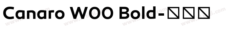 Canaro W00 Bold字体转换